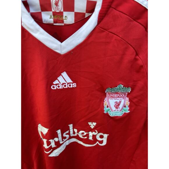 Vintage Liverpool FC Adidas 2008/09 Home Soccer Jersey Size Large - Picture 9 of 14